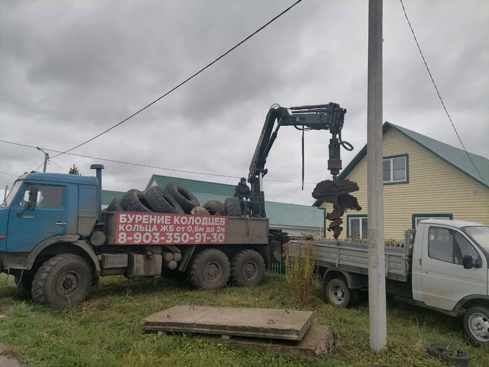 Бурение колодца машинным способом